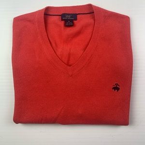 BROOKS BROTHERS 346 Mens V Neck Cotton Linen Vest Size XL